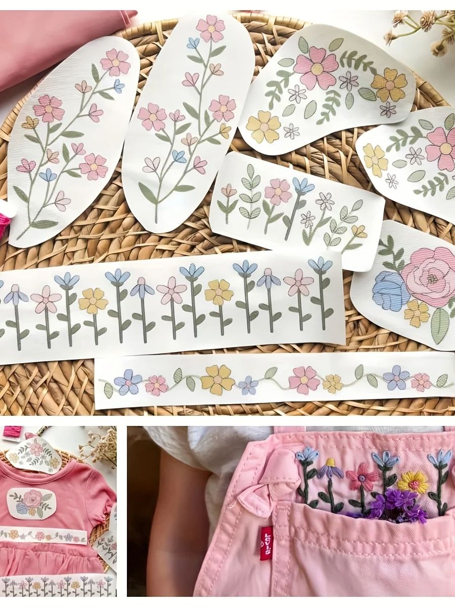 Embroidery Meaning - 1 conjunto de 8 peças de