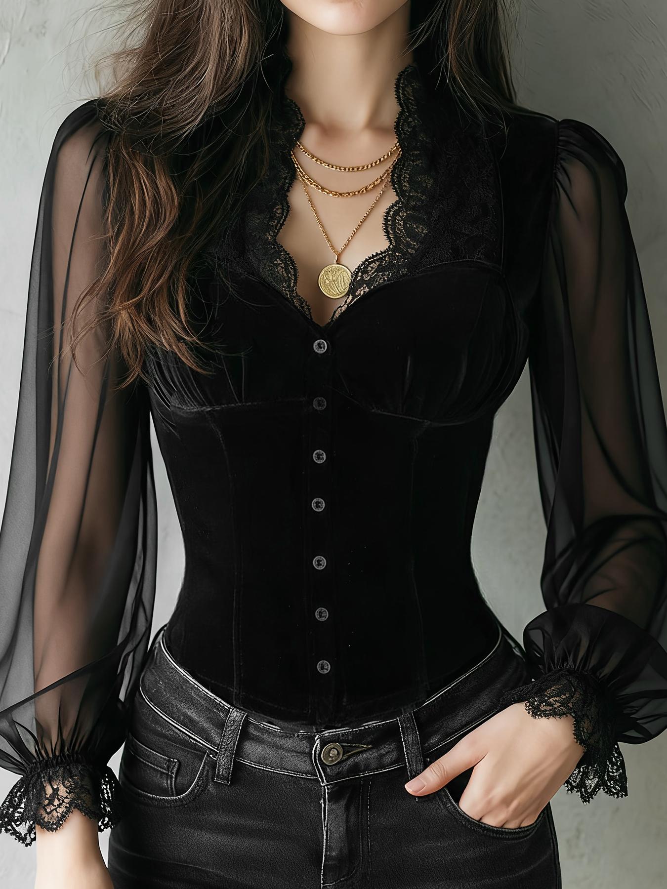 Embroidery Online - Camisa Feminina de Cor Sólida com