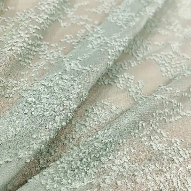Embroidery Design 3D - Novo tecido chiffon jacquard 3D multicolorido