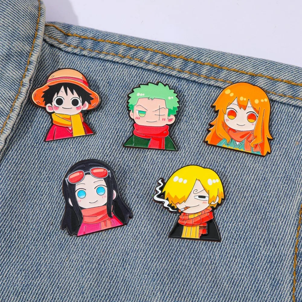 Embroidery Tulle - 5 Peças Broche de Anime Fofo