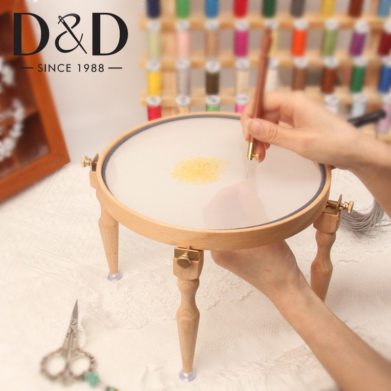 Punch Needle Handle - 3/4 pces ajustável portátil de madeira
