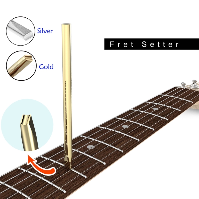 Punch Needle Handle - Fio traste guitarra torcido, redefinição solta,