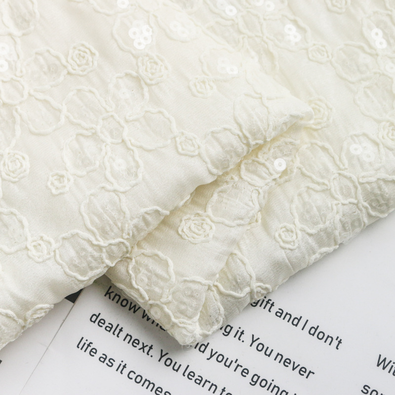 Novo tecido jacquard floral bo - Embroidery Design 3D avaliação e preço