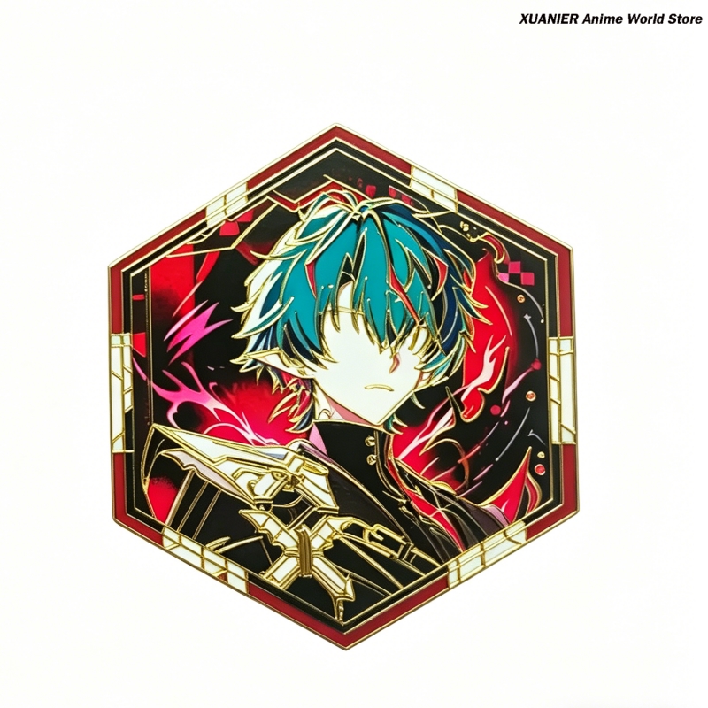 Crachá de Metal Anime Arknight - Embroidery Tulle avaliação e preço