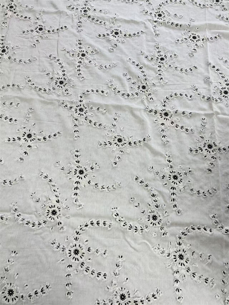 Tecido de algodão-linho bordad - Embroidery Design 3D avaliação e preço