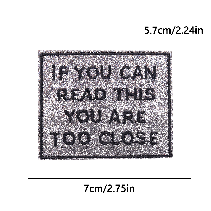 Patches de Glitter com Letras  - Embroidery Design 3D avaliação e preço
