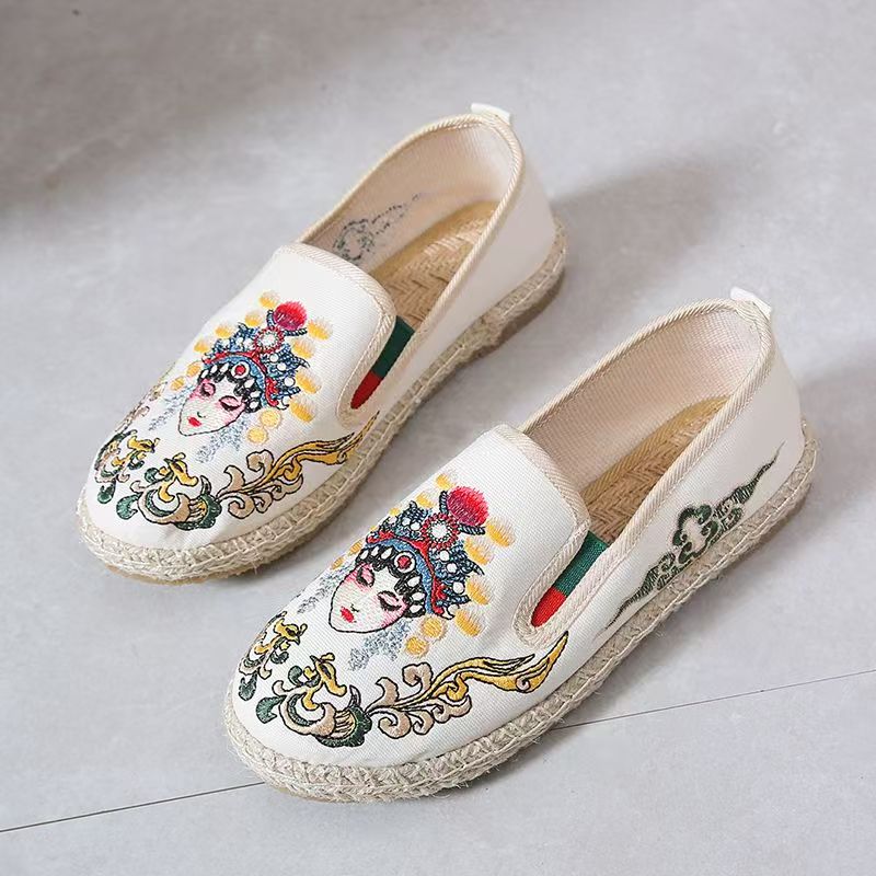 Sapatos femininos de tecido bo - Embroidery Fabric avaliação e preço