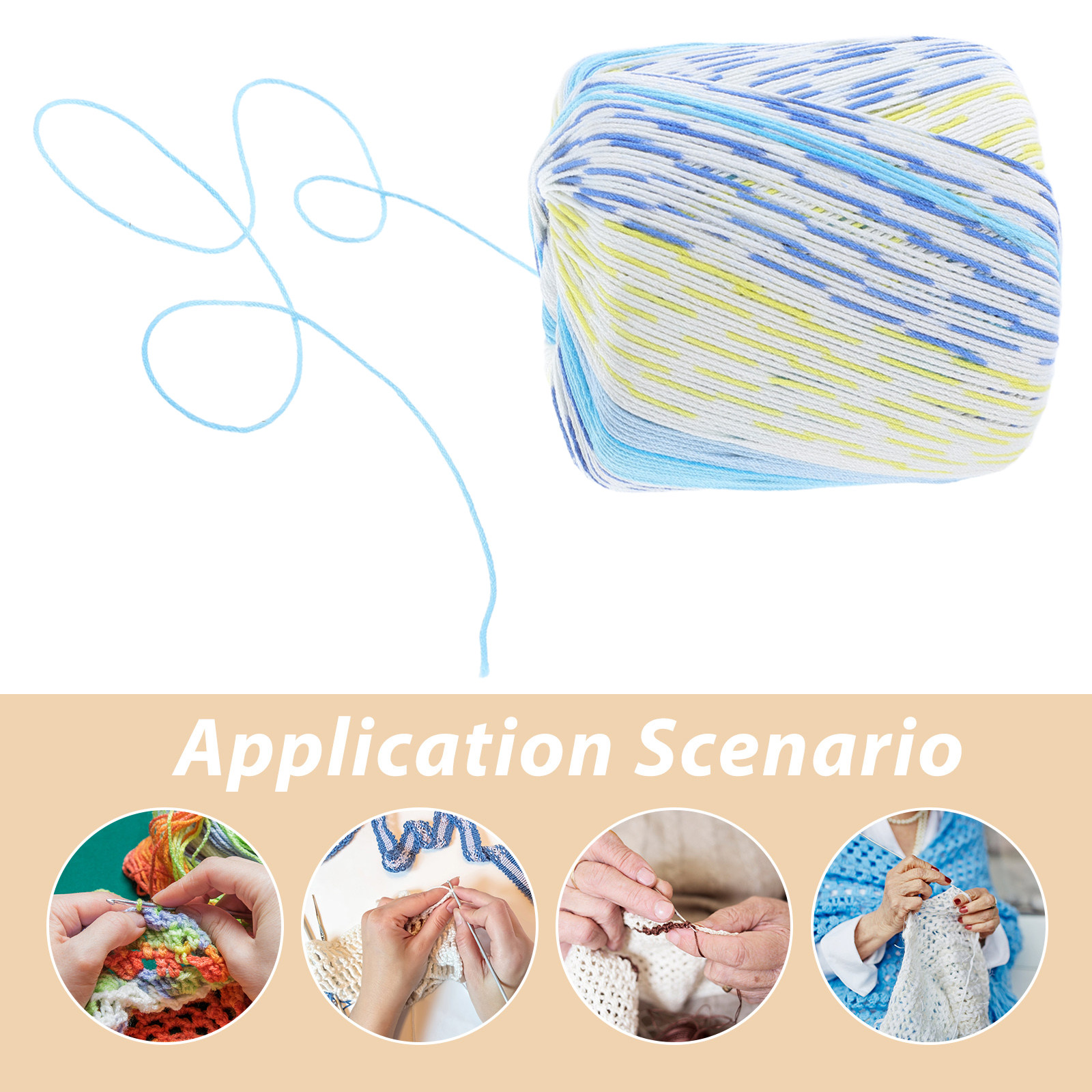 Fio de Crochê de Algodão Macio - Embroidery Yarn avaliação e preço