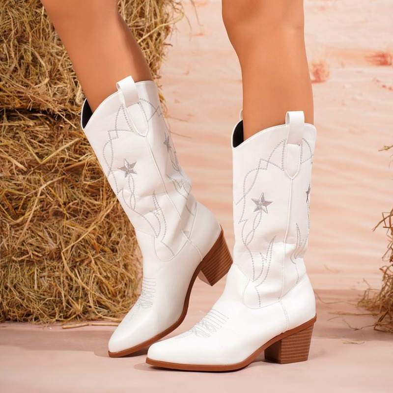 Botas Femininas de Cano Médio  - Embroidery Online avaliação e preço