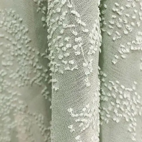 Novo tecido chiffon jacquard 3 - Embroidery Design 3D avaliação e preço