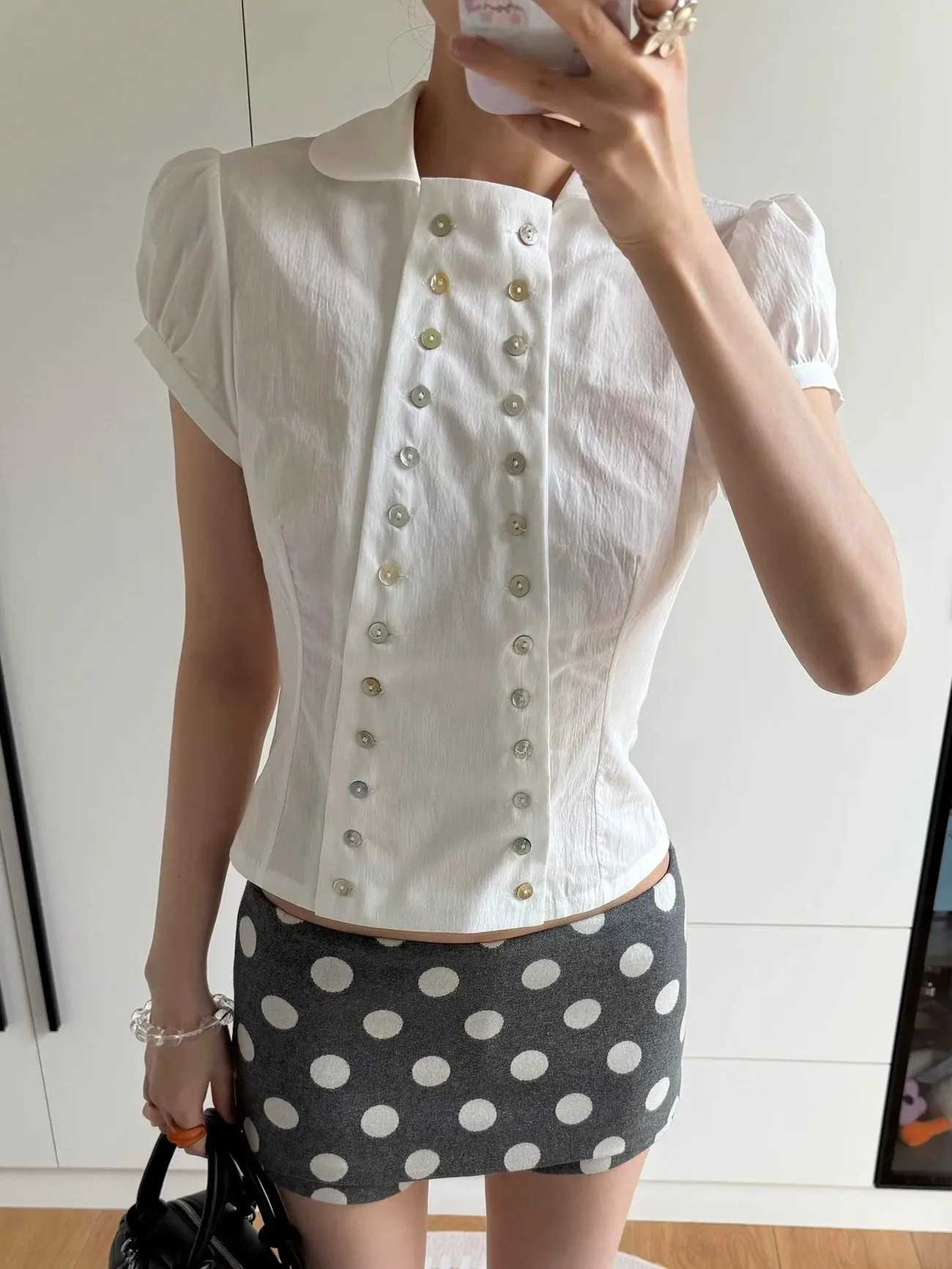Blusa Estilo Y2K com Gola Pete - Embroidery Online avaliação e preço