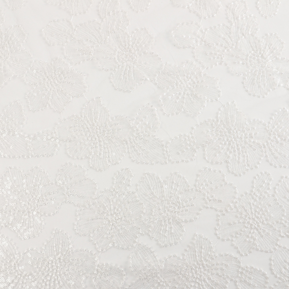 Tecido de renda bordado com la - Embroidery Design 3D avaliação e preço