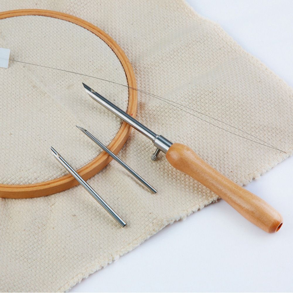 Conjunto de 5 Agulhas de Punçã - Punch Needle Handle avaliação e preço