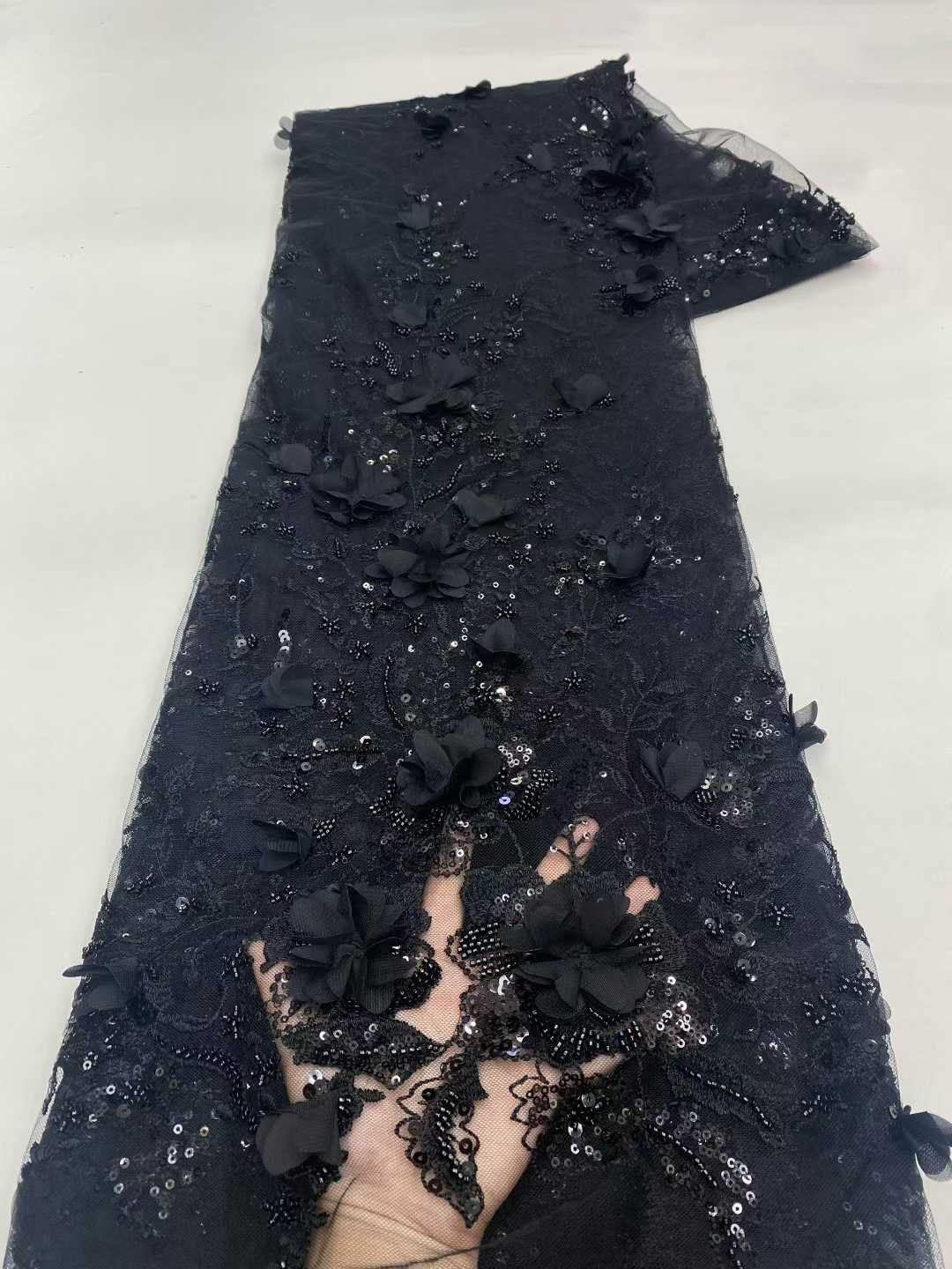 Novo design tecido de renda de - Embroidery Design 3D avaliação e preço