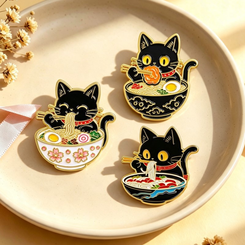 Broche de Esmalte de Gato Pret - Embroidery Tulle avaliação e preço
