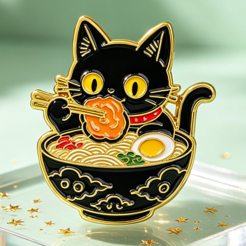 Broche de Esmalte de Gato Pret - Embroidery Tulle avaliação e preço