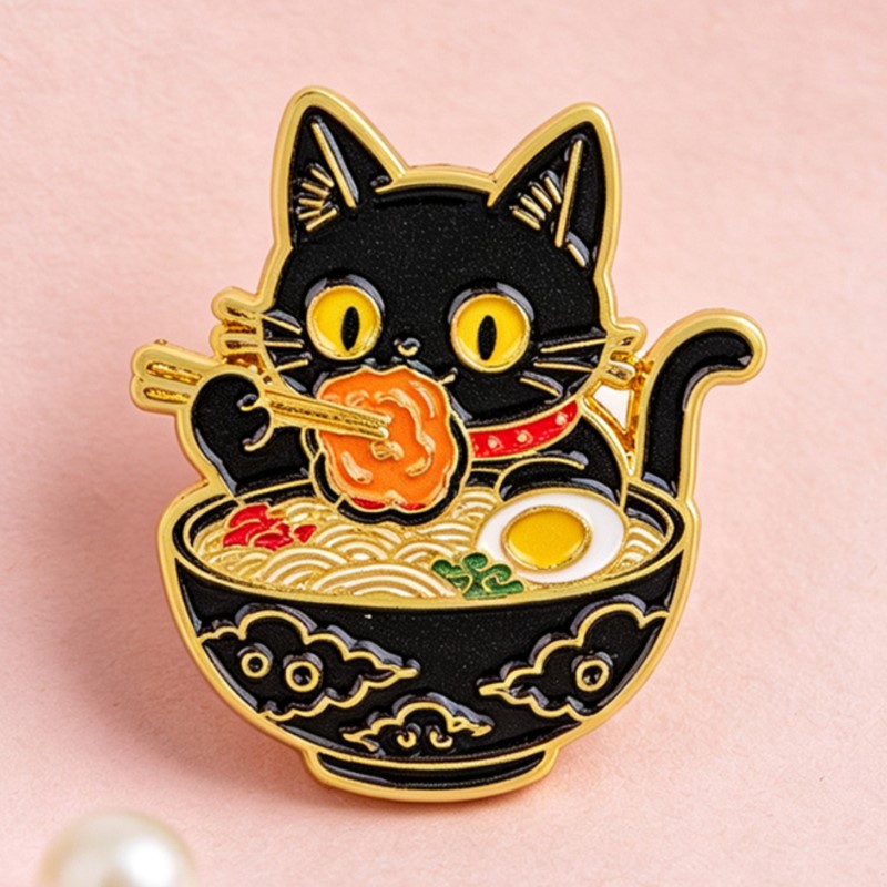 Broche de Esmalte de Gato Pret - Embroidery Tulle avaliação e preço