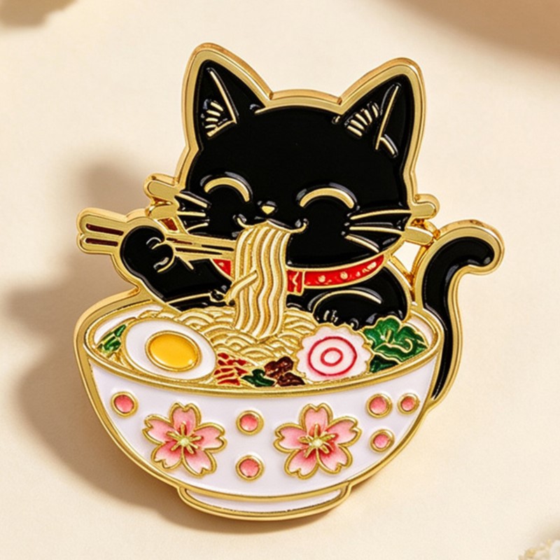Broche de Esmalte de Gato Pret - Embroidery Tulle avaliação e preço