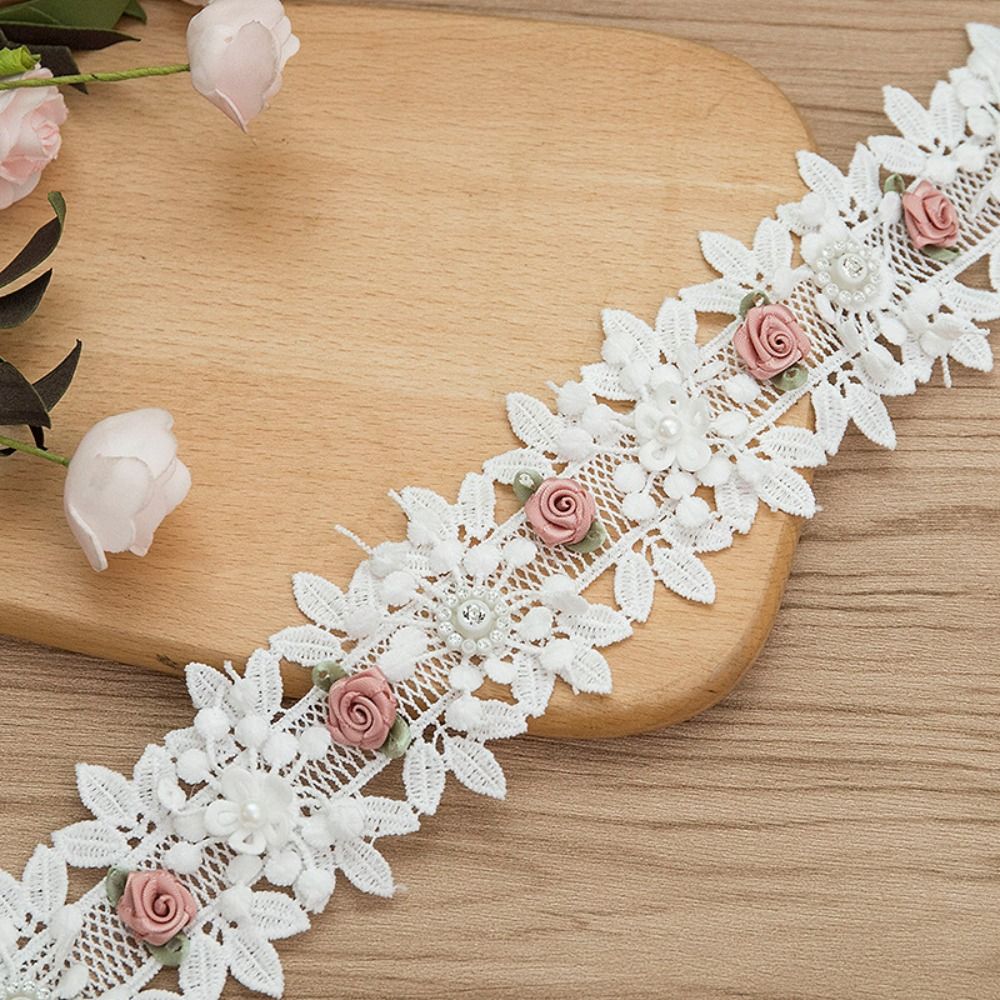Renda Bordada com Flores 3D, M - Embroidery Design 3D avaliação e preço