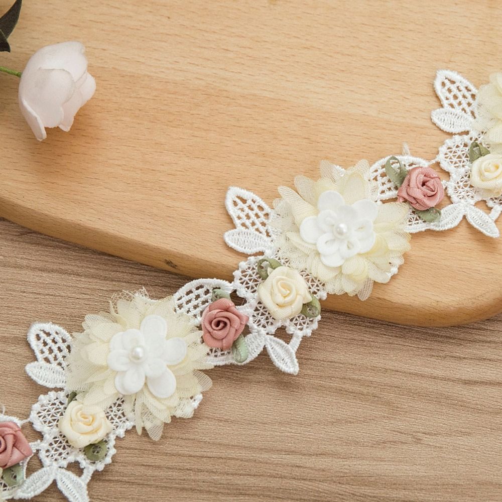 Renda Bordada com Flores 3D, M - Embroidery Design 3D avaliação e preço