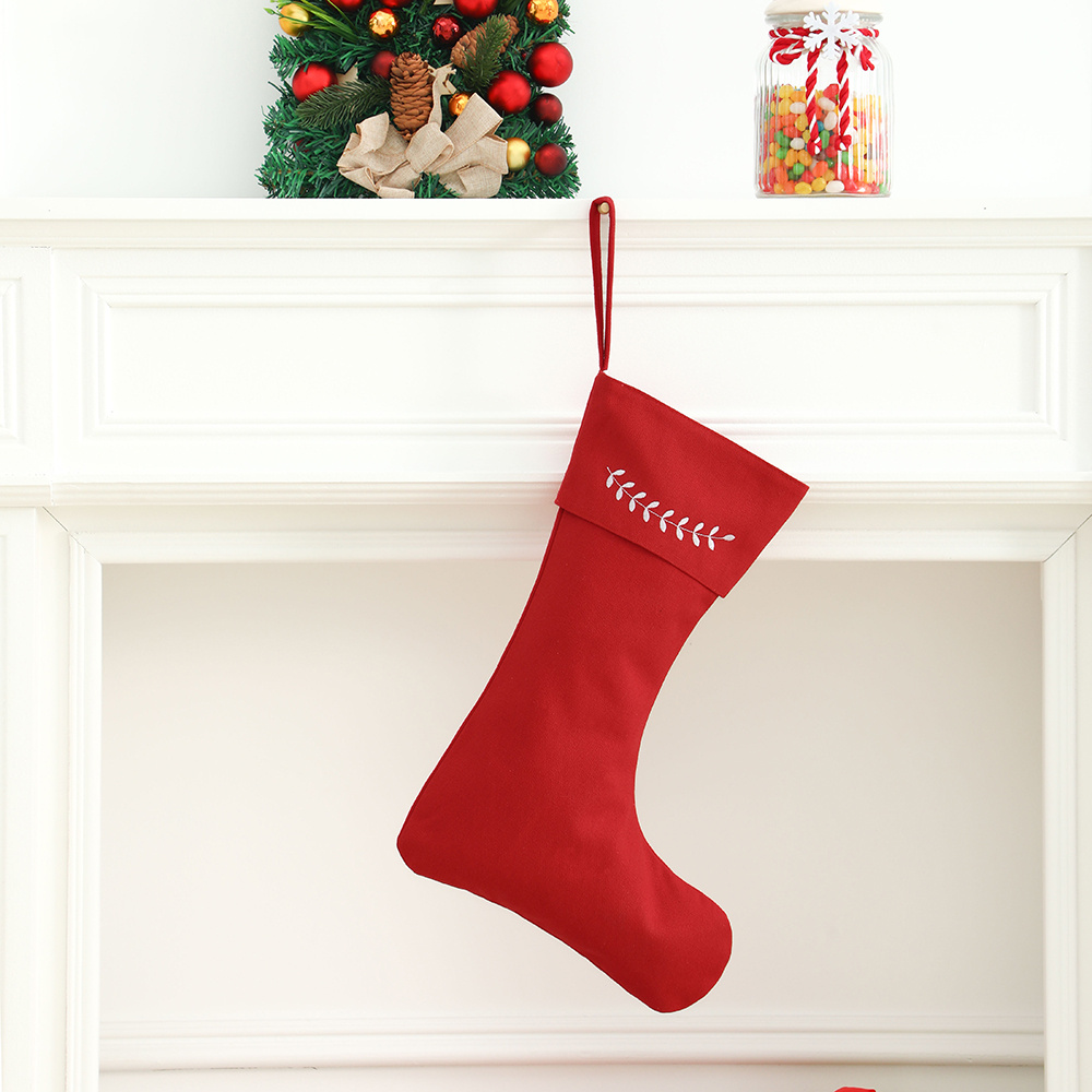 Meia de Natal Bordada, Decoraç - Embroidery Xmas Stocking avaliação e preço